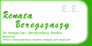 renata beregszaszy business card