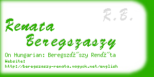 renata beregszaszy business card